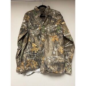 Banded‎ Realtree Camo Long Sleeve Button Up Shirt Mens XL Cotton Lycra Blend